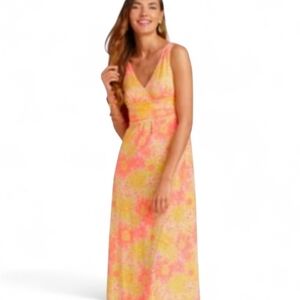 LILY PULITZER Sloane Colorful Maxi Dress in Sunkissed Glow - Small